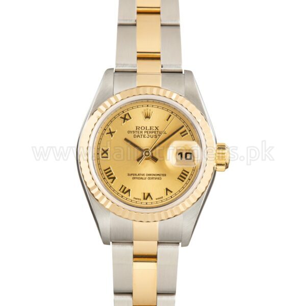 ROLEX Lady-Datejust 26 79173 Champagne Dial Two-Tone Automatic Swiss Ladies