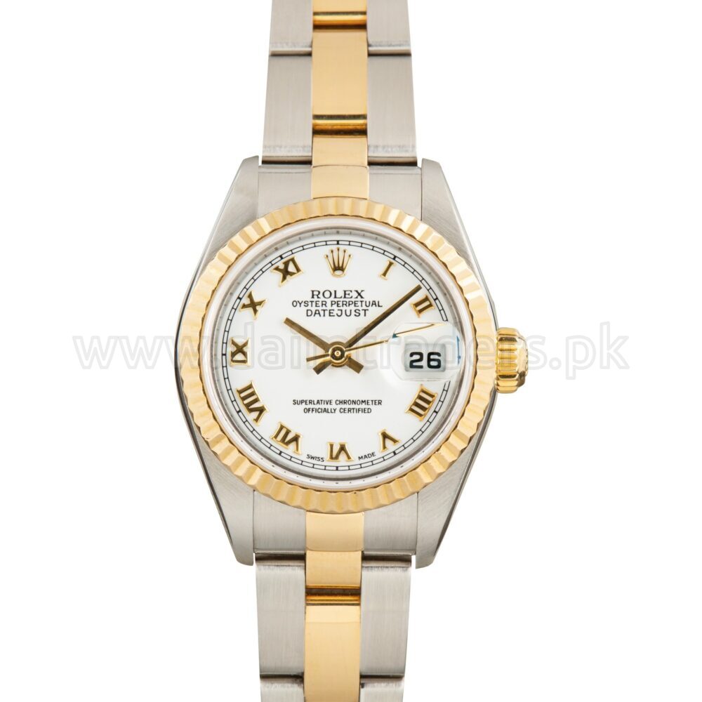 ROLEX Lady-Datejust 26 79173 White Dial Two-Tone Automatic Swiss Ladies