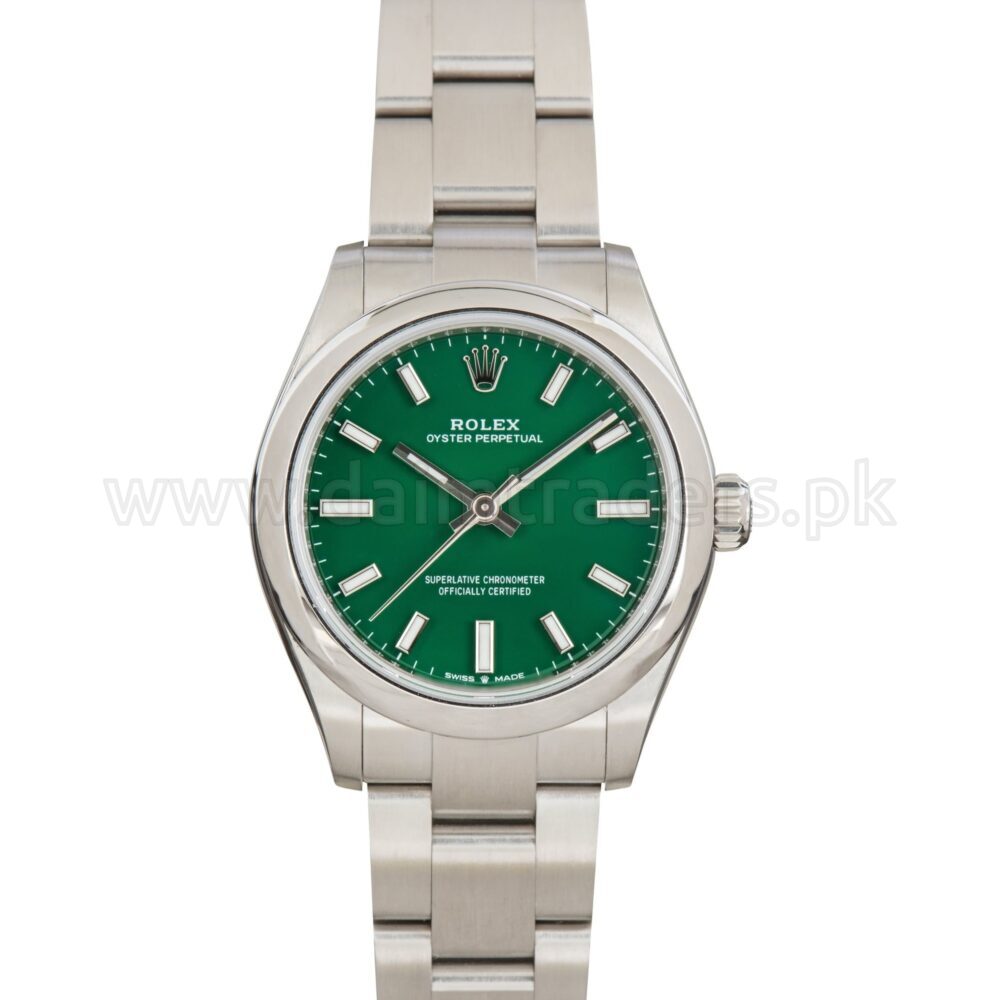 ROLEX Oyster Perpetual 31 277200 Green Dial Steel Automatic Swiss Ladies