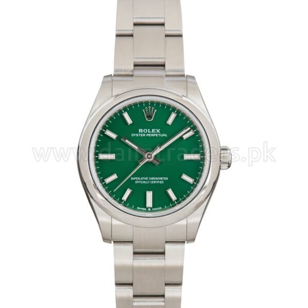 ROLEX Oyster Perpetual 31 277200 Green Dial Steel Automatic Swiss Ladies