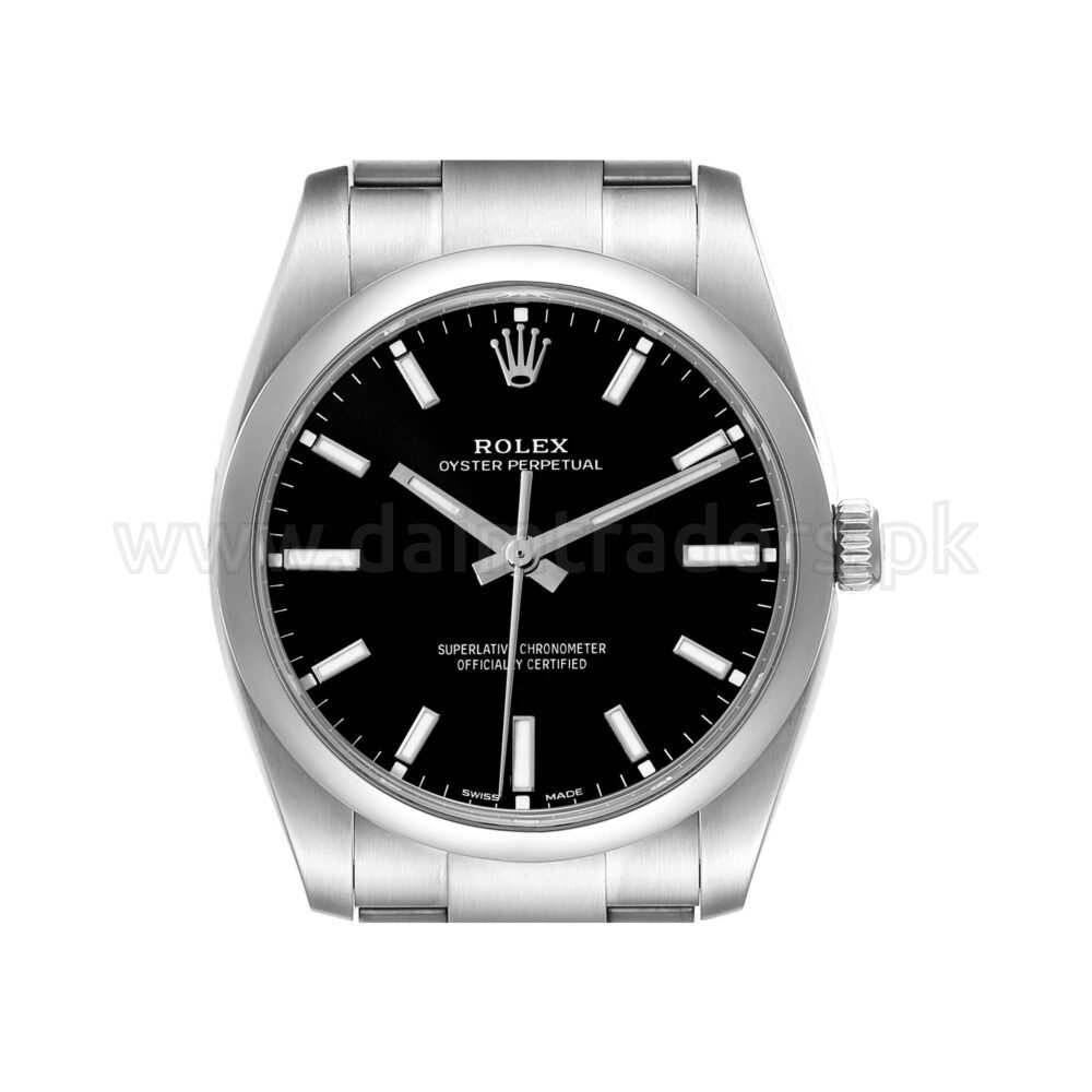 ROLEX Oyster Perpetual 34 114200 Black Dial Steel Automatic Swiss Unisex