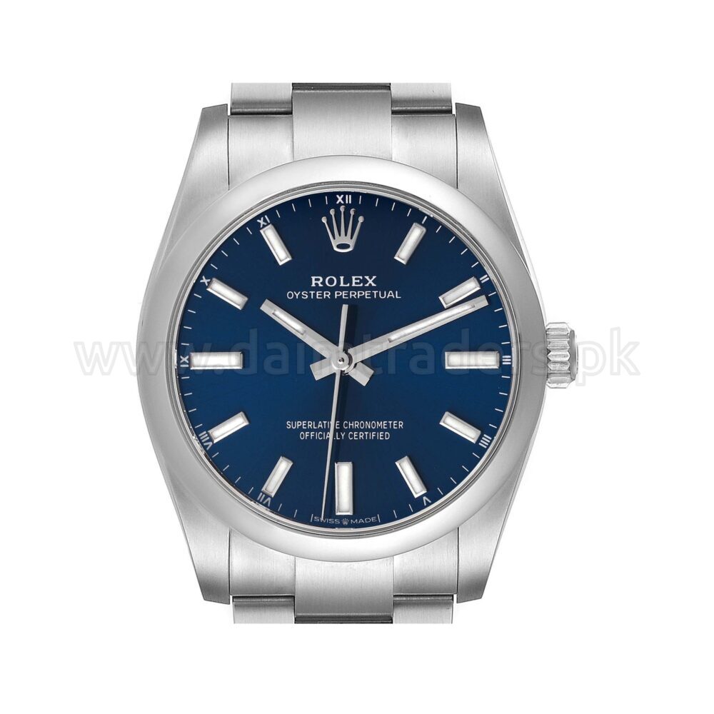 ROLEX Oyster Perpetual 34 124200 Blue Dial Steel Automatic Swiss Unisex