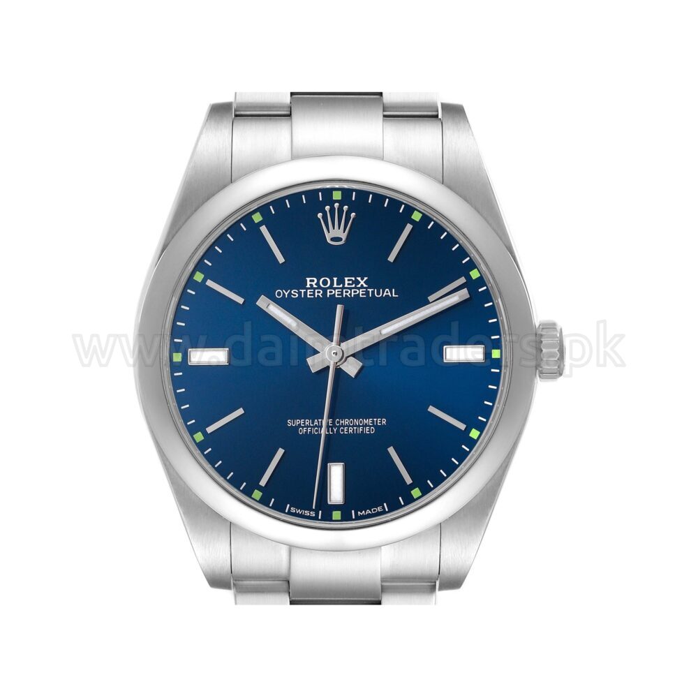 ROLEX Oyster Perpetual 39 114300 Blue Dial Steel Automatic Swiss Mens