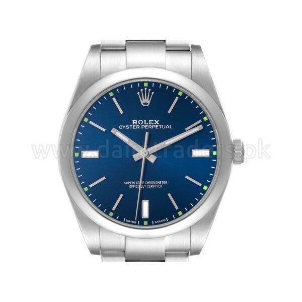 ROLEX Oyster Perpetual 39 114300 Blue Dial Steel Automatic Swiss Mens
