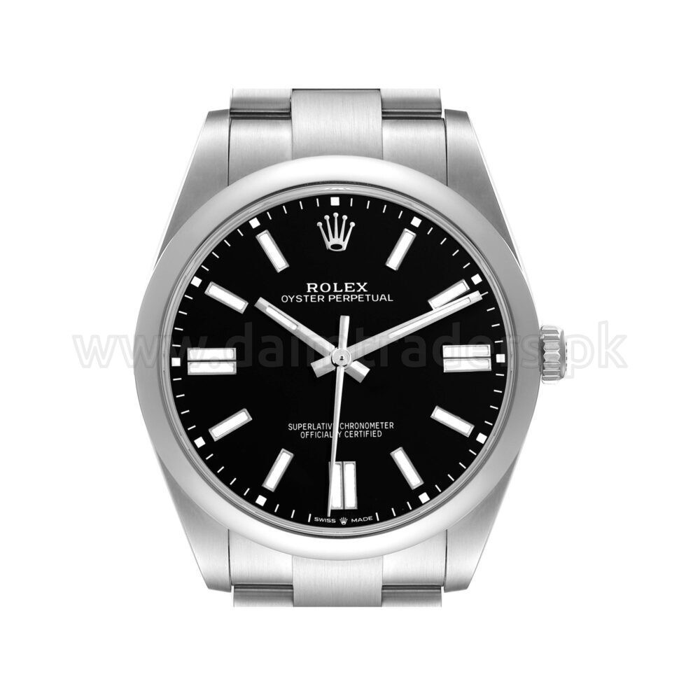 ROLEX Oyster Perpetual 41 124300 Black Dial Steel Automatic Swiss Mens