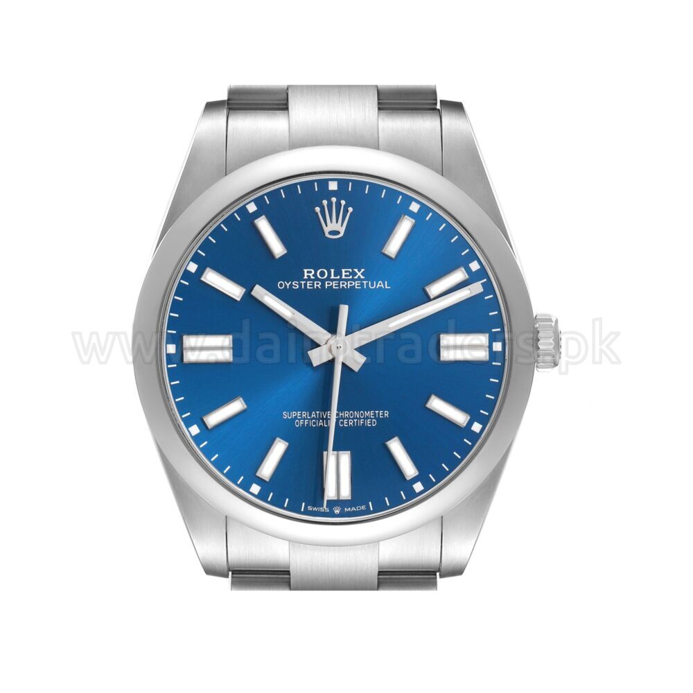ROLEX Oyster Perpetual 41 124300 Blue Dial Steel Automatic Swiss Mens