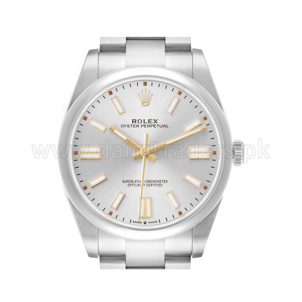 ROLEX Oyster Perpetual 41 124300 Silver Dial Steel Automatic Swiss Mens