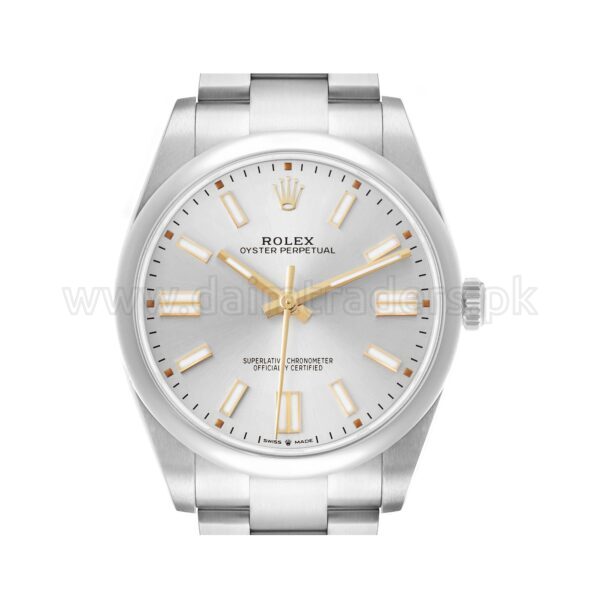 ROLEX Oyster Perpetual 41 124300 Silver Dial Steel Automatic Swiss Mens