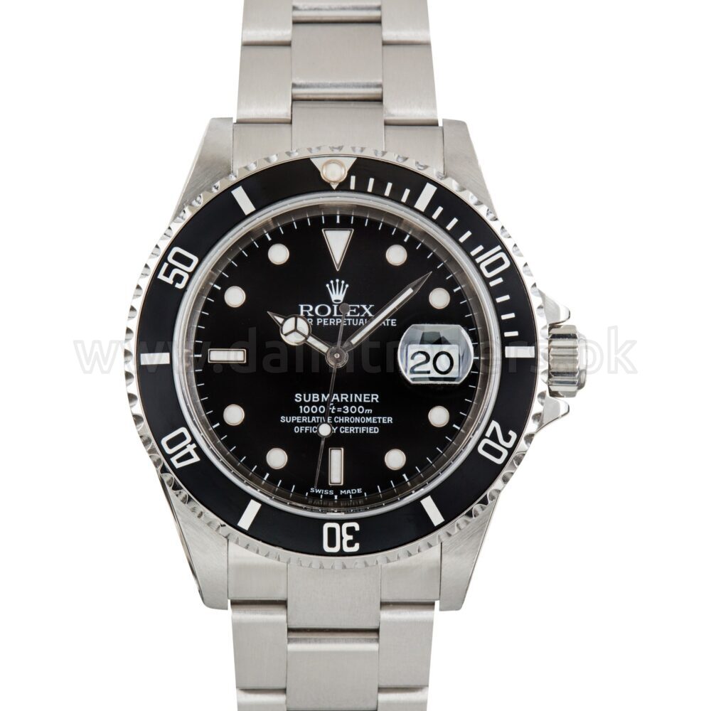ROLEX Submariner Date 16610 Black Dial 40mm Steel Automatic Swiss Mens