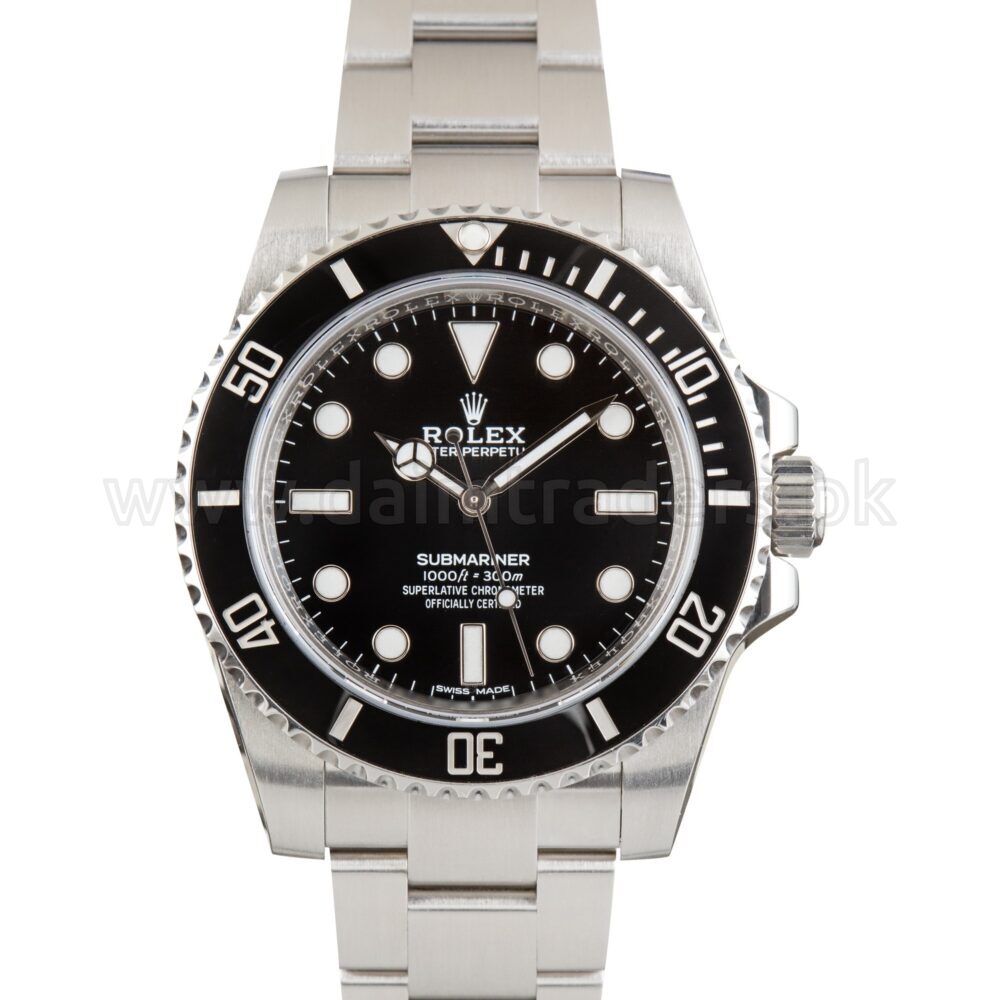 ROLEX Submariner No-Date 114060 Black Dial 40mm Steel Automatic Swiss Mens