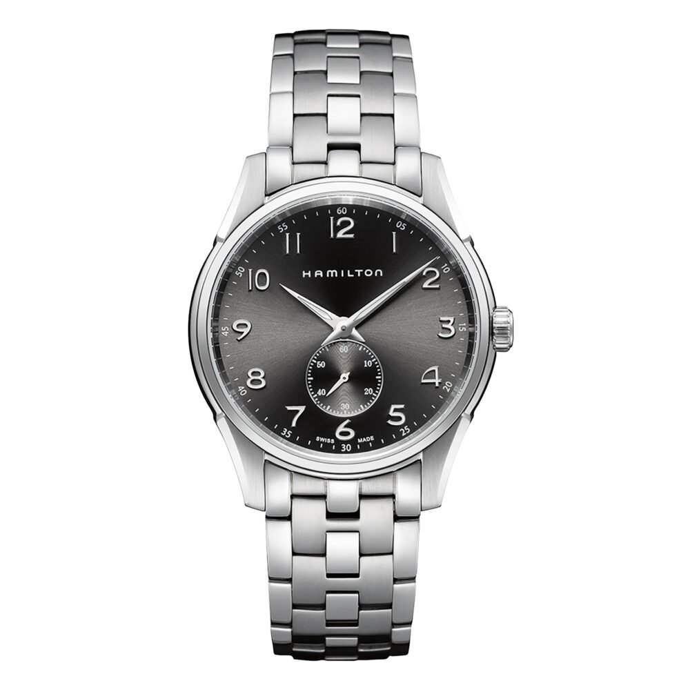 HAMILTON Jazzmaster Thinline Small Second H38411183 Grey Dial 40mm Quartz Swiss Mens