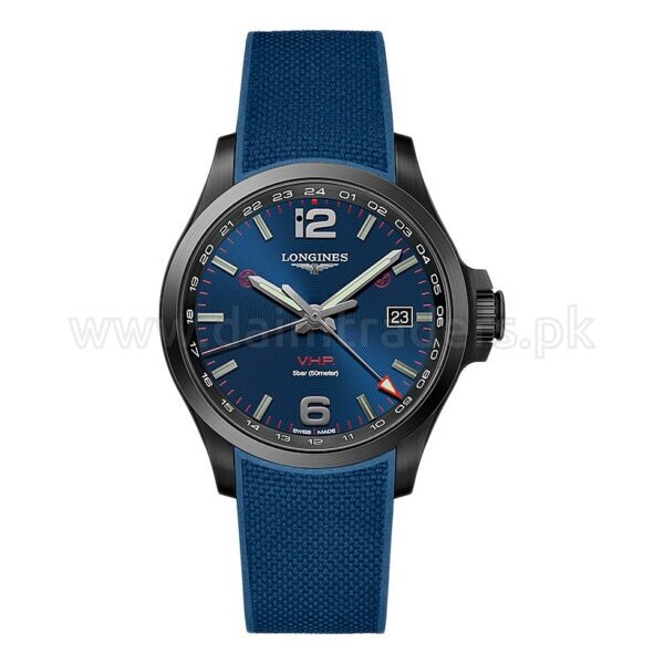 LONGINES VHP Dual Time GMT L3.728.2.96.9 Swiss Mens