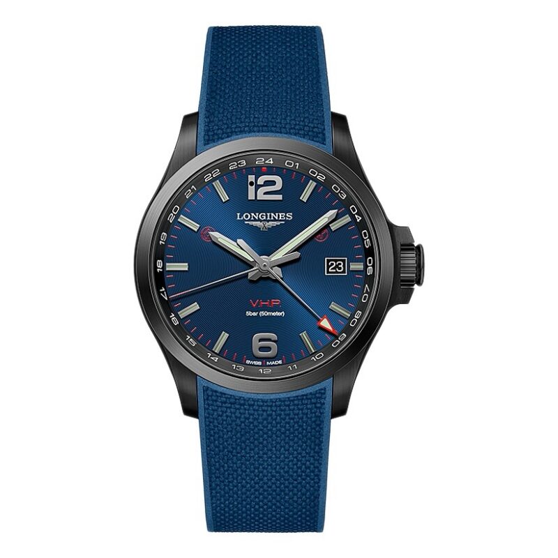LONGINES VHP Dual Time GMT L3.728.2.96.9 Swiss Mens