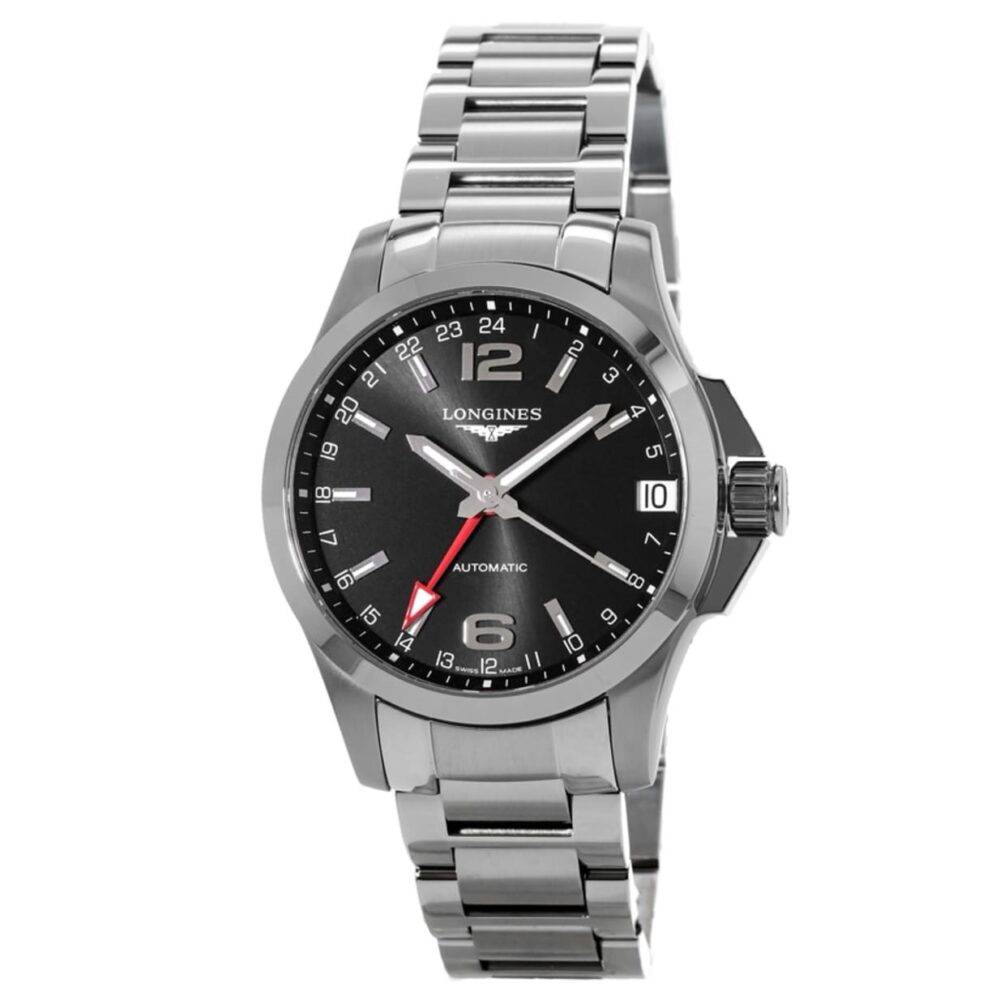 LONGINES Conquest Automatic GMT L3.687.4.56.6 Swiss Mens