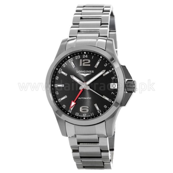 LONGINES Conquest Automatic GMT L3.687.4.56.6 Swiss Mens