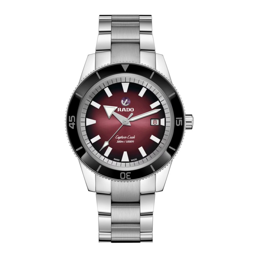 RADO Captain Cook R32105353 Red Dial 42mm Automatic Swiss Mens