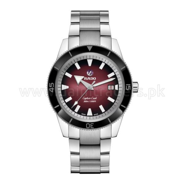 RADO Captain Cook R32105353 Red Dial 42mm Automatic Swiss Mens