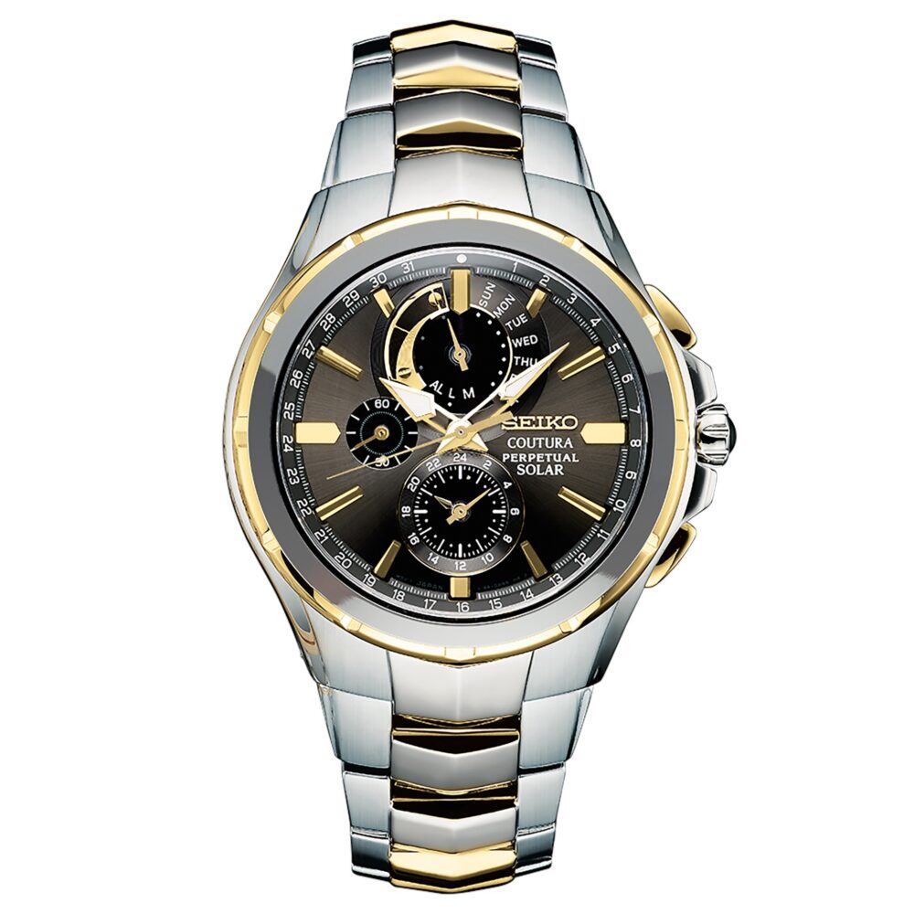 SEIKO Coutura SSC376 Japan Solar Quartz Mens