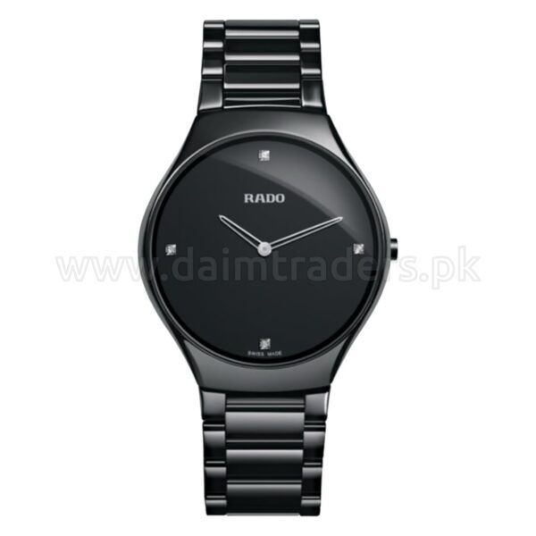 Rado True Thinline Black R27741712 Quartz Ceramic Swiss Mens