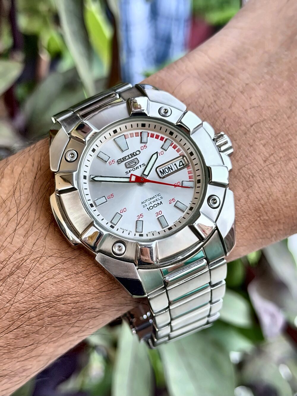 SEIKO 5 Sports SNZG19 Silver Dial 42mm Automatic Japan Mens – photo 2