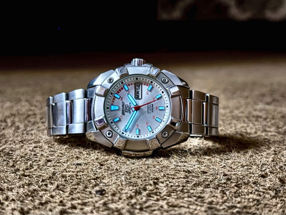 SEIKO 5 Sports SNZG19 Silver Dial 42mm Automatic Japan Mens – photo 3