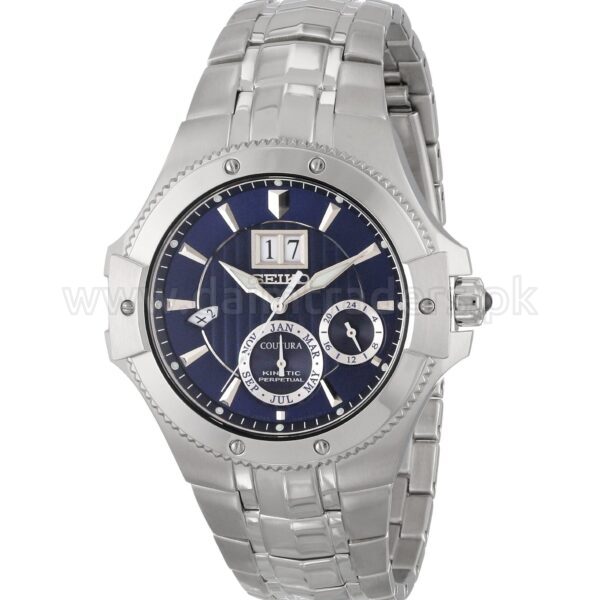 SEIKO Coutura Kinetic Perpetual SNP069 Blue Dial Big Date 42mm Japan Mens