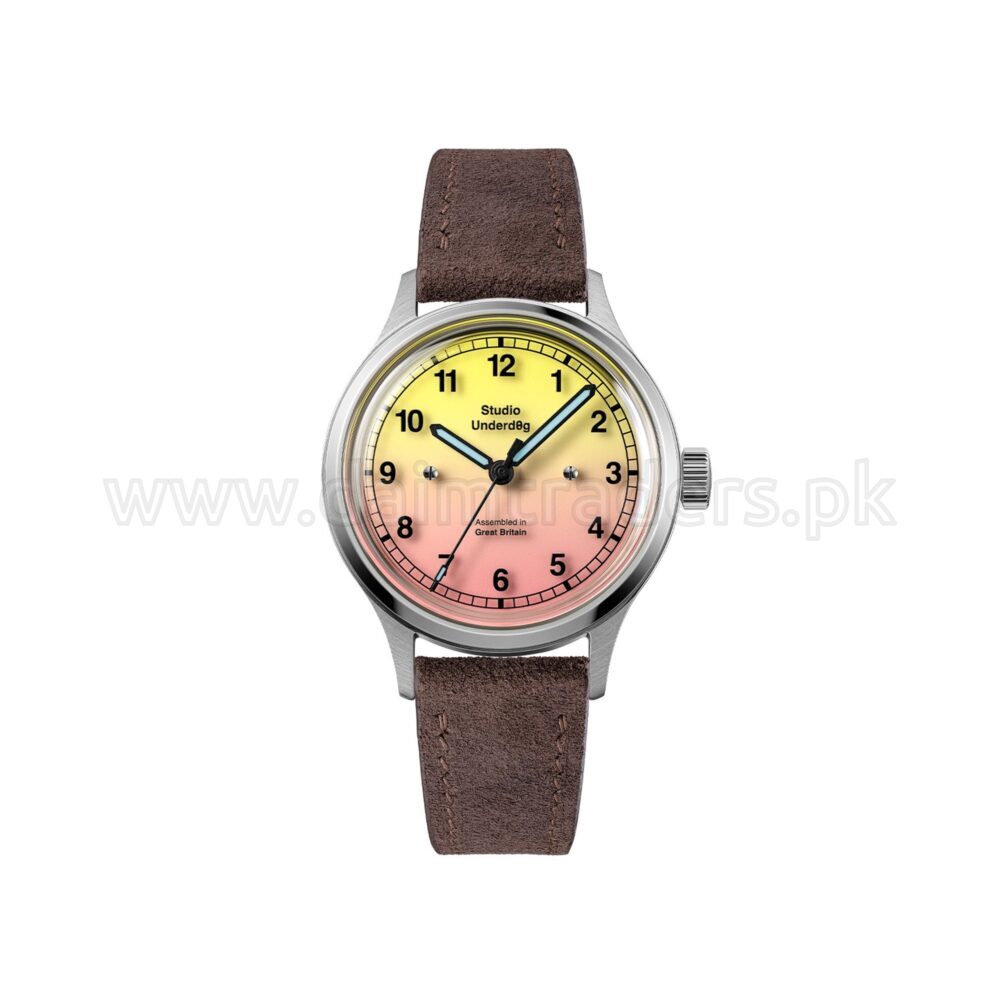 STUDIO UNDERD0G 02 Series Pink Lem0nade 02PLCB Yellow-Pink Gradient Dial Hand-wound British Unisex