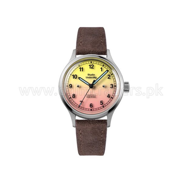 STUDIO UNDERD0G 02 Series Pink Lem0nade 02PLCB Yellow-Pink Gradient Dial Hand-wound British Unisex