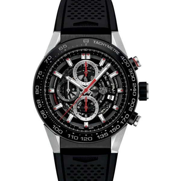 TAG Heuer Carrera Calibre Heuer 01 CAR2A1Z.FT6044 Skeleton Chronograph 45mm Automatic Swiss Mens