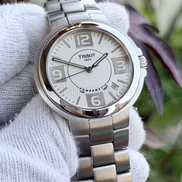 TISSOT Powermatic T31.1.489.32 White Dial 100M Steel Bracelet Autoquartz Swiss Mens