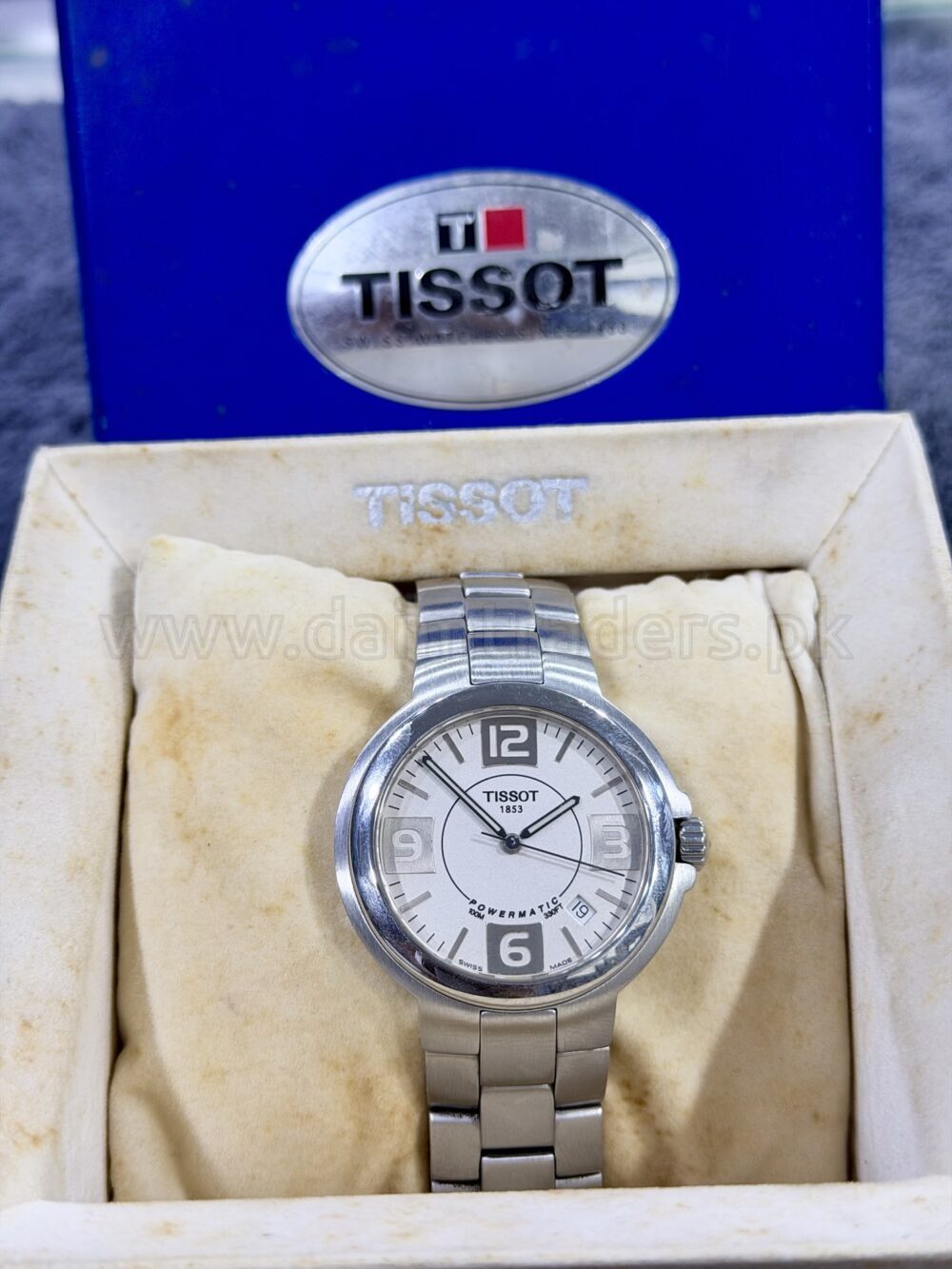 TISSOT Powermatic T31.1.489.32 White Dial 100M Steel Bracelet Autoquartz Swiss Mens – photo 3