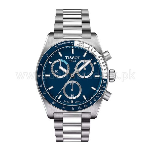 TISSOT PR516 Chronograph T149.417.11.041.00 Blue Dial Quartz Swiss Mens