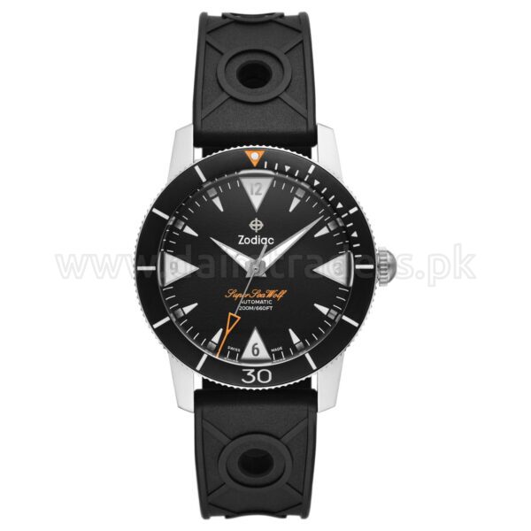 ZODIAC Super Sea Wolf Skin Diver ZO9214 Black Dial 39mm Automatic Swiss Mens