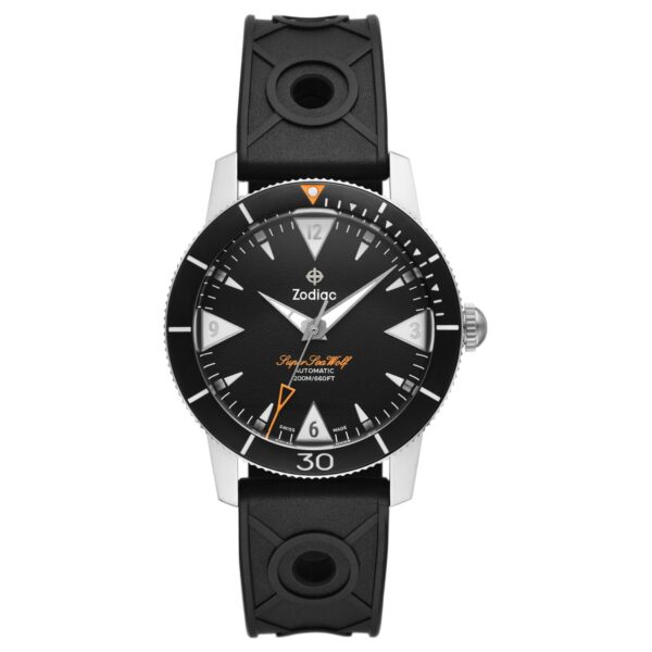 ZODIAC Super Sea Wolf Skin Diver ZO9214 Black Dial 39mm Automatic Swiss Mens