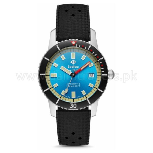 ZODIAC Super Sea Wolf 53 Compression ZO9275 Blue Dial 40mm Automatic Swiss Mens