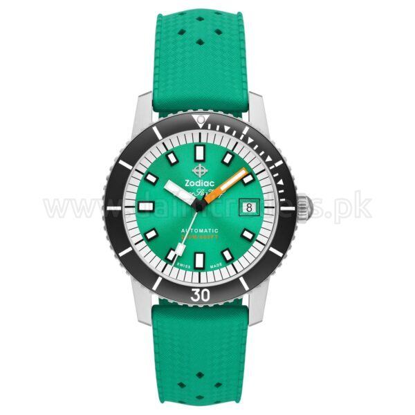 ZODIAC Super Sea Wolf Compression "Sea Foam" ZO9305 Sea Foam (Green) Dial 40mm Automatic Swiss Mens