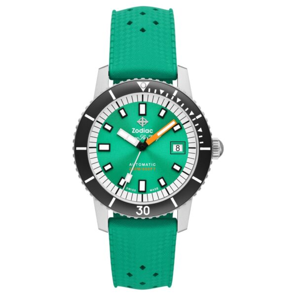 ZODIAC Super Sea Wolf Compression "Sea Foam" ZO9305 Sea Foam (Green) Dial 40mm Automatic Swiss Mens