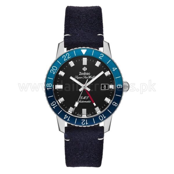 ZODIAC Super Sea Wolf GMT ZO9413 Black Dial 40mm Automatic Swiss Mens