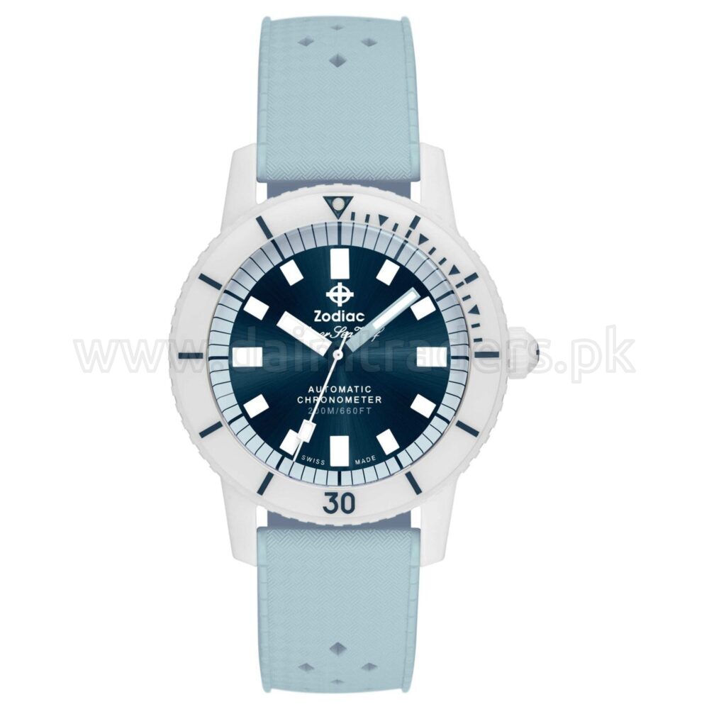 ZODIAC Super Sea Wolf Ceramic ZO9590 Blue Dial Automatic Swiss Mens
