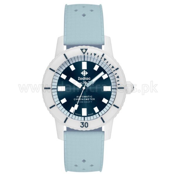 ZODIAC Super Sea Wolf Ceramic ZO9590 Blue Dial Automatic Swiss Mens